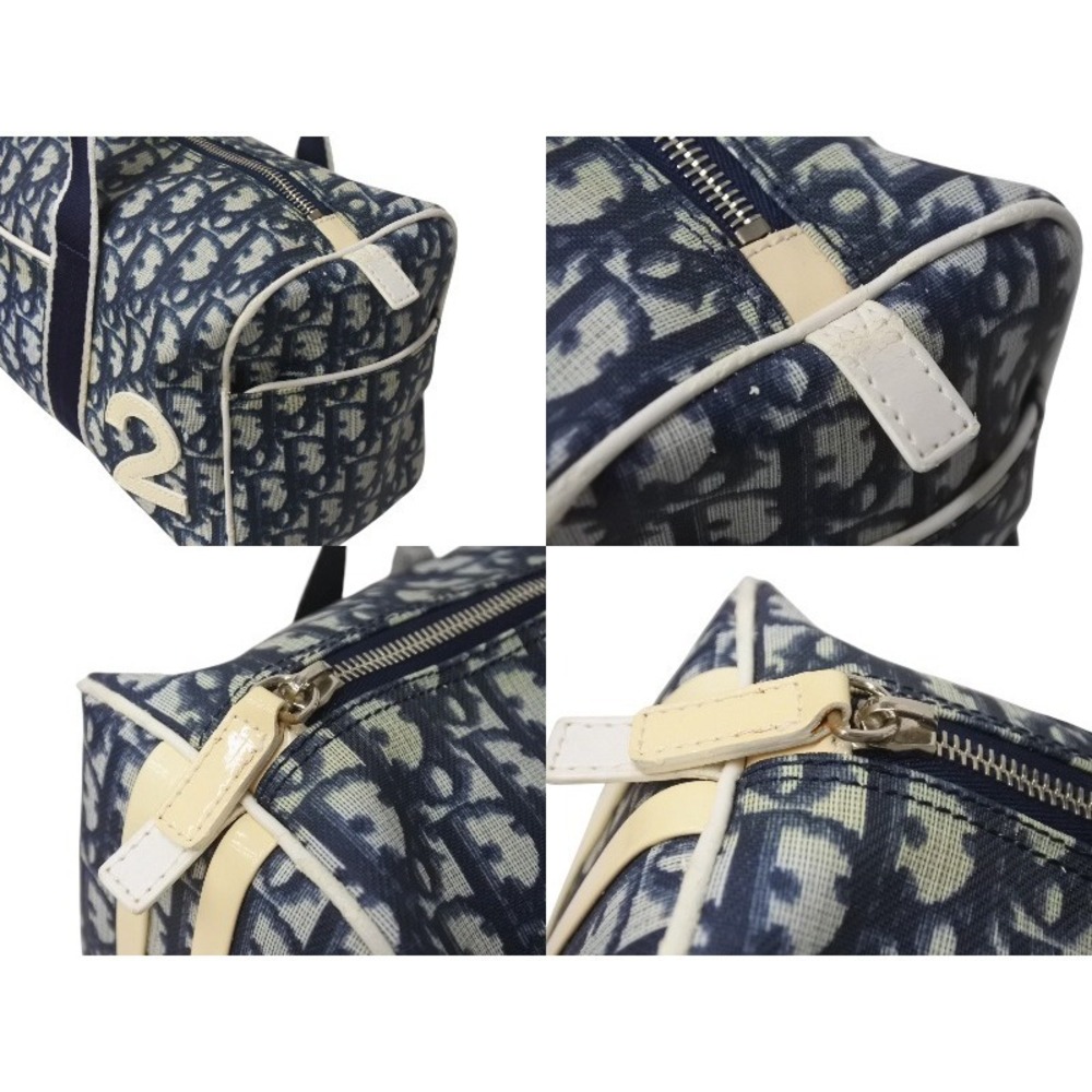 Dior Bag Navy Christian Trotter Blue Boston - Picture 5 of 10